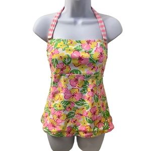 ⬇️$54-Lilly Pulitzer Floral Punch Tankini Swim Top - Size 6